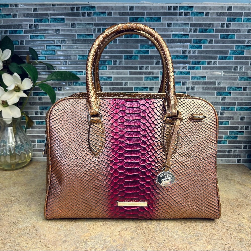 NWT Brahmin Marissa Pomegranate Harkness purse - Picture 2 of 7
